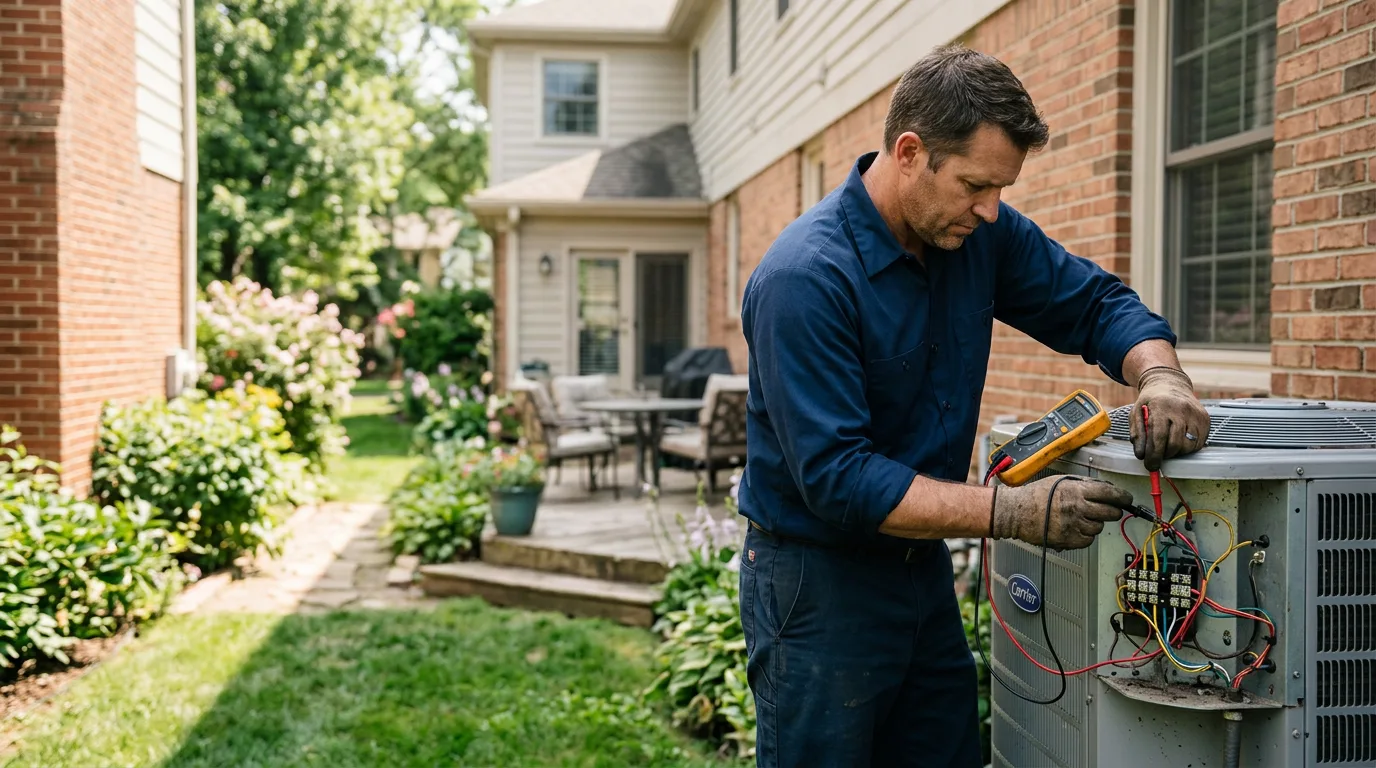 HVAC technician working near Hartford, WI